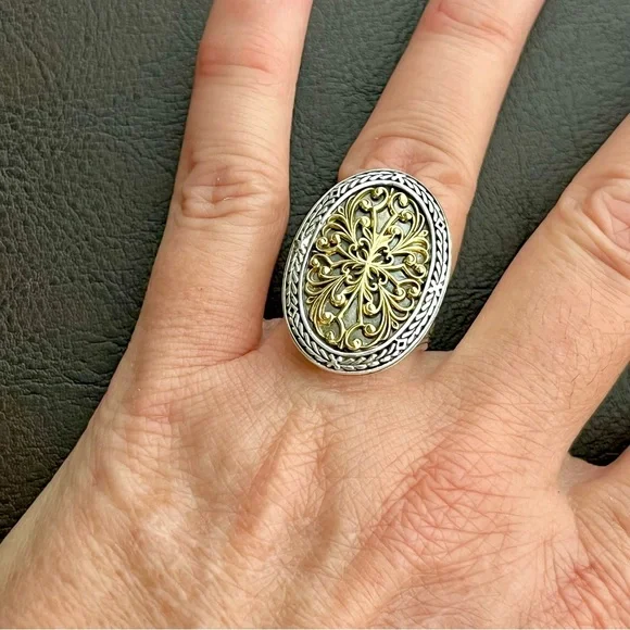 Konstantino 18k gold and sterling silver ring - Picture 10 of 15